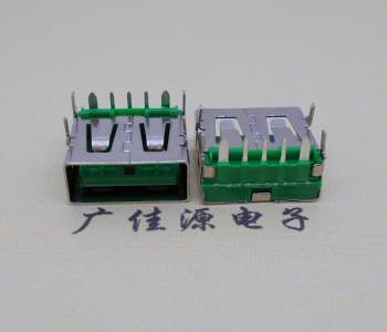 惠阳5A大电流 快充接口 USB5p绿胶芯 常规母座