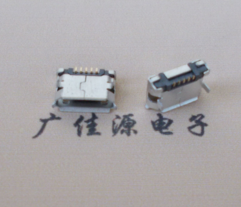 惠阳Micro USB卷口 B型(无柱）插板脚间距6.4普通端子