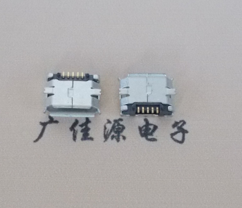 惠阳MICRO USB 5Pin母座 贴板封装接口 卷边镀雾锡