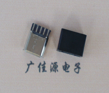 惠阳麦克-迈克 接口USB5p焊线母座 带胶外套 连接器