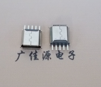 惠阳Micro USB接口 母座B型5p引脚焊线无后背