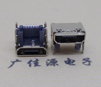 惠阳MICRO USB 5P母座 SMT垫高 L=4.15双壳