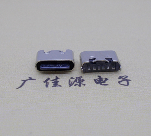 惠阳Type-C6p母座短体立插5.0mm连接器