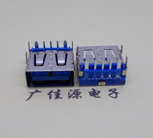 惠阳 USB5安大电流母座 OPPO蓝色胶芯,快速充电接口