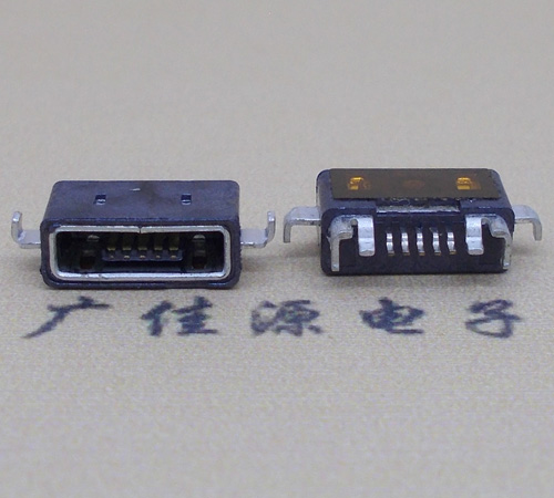 惠阳MICRO USB防水AB型口母头3D图纸封装