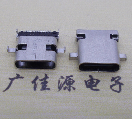 惠阳卧式type-c24p母座沉板1.1mm前插后贴连接器