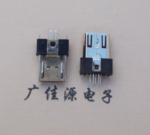 惠阳MICRO USB2.0插头.带卡勾-无卡勾夹板公头
