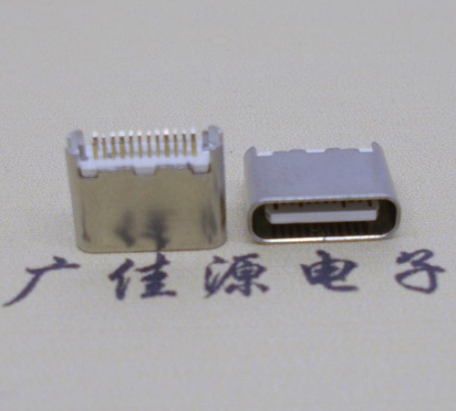 惠阳type-c24p母座短体6.5mm夹板连接器