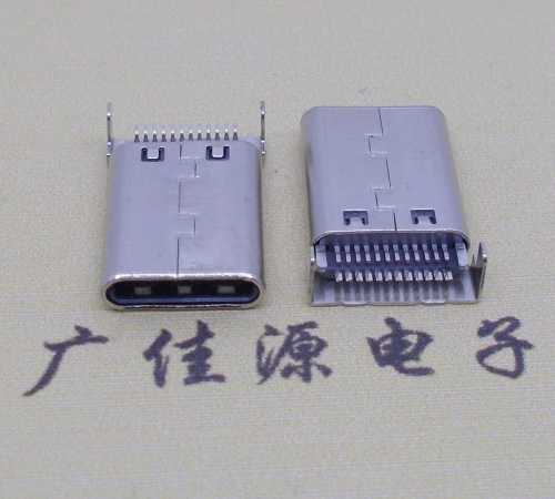 惠阳铆合式type-c24p公头两脚插板针脚贴板