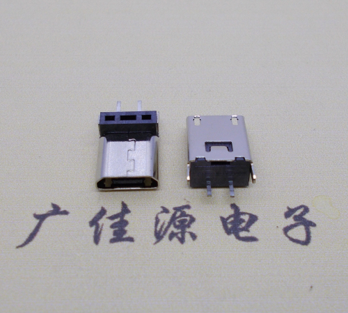 惠阳micro 2p直插母座无卷边180度铆合式H=9.3、10.0、10.5、11.5mm