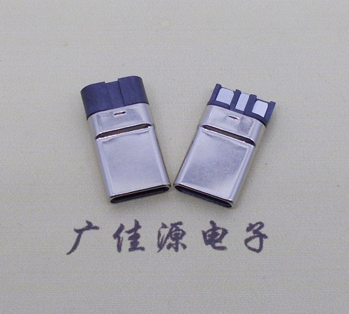 惠阳焊线式 type c11p拉伸公头连接器总体长15.9mm