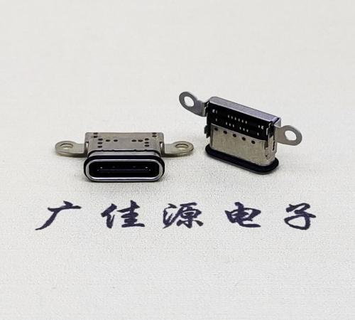 惠阳USB 3.1C口.TYPE-C16P防水双排贴插座带螺丝孔